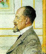 Carl Larsson, portratt av ernest thiel